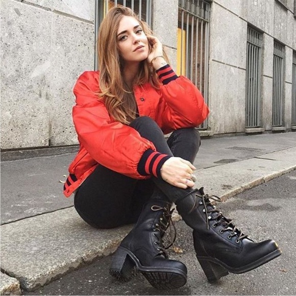 Frye Karen Cognac Leather Combat Lace Up Combat Wood Block Heeled Ankle Booties - Picture 4 of 14